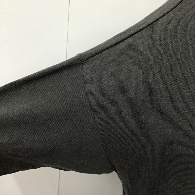 ゴーヘンプ GOHEMP カットソー 長袖 長袖カットソー クルーネックカットソー ロングスリーブカットソー ヘンリーネックカットソー M 無地 ダークグレー / ダークグレー / メンズ USED 古着 中古 10096026