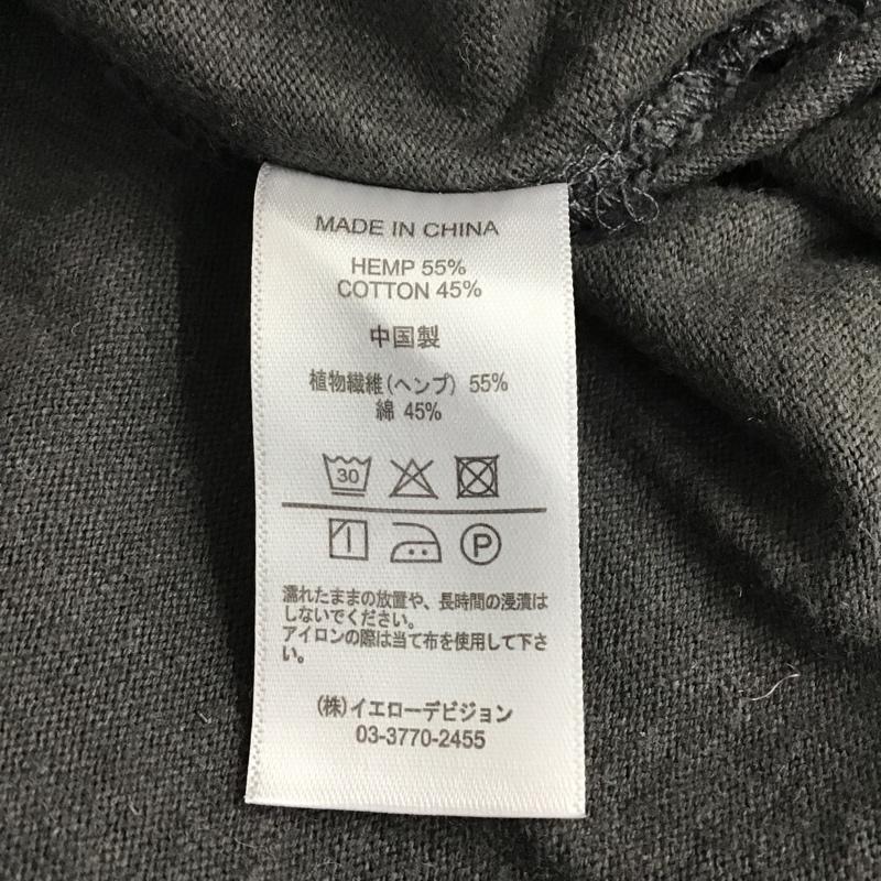 ゴーヘンプ GOHEMP カットソー 長袖 長袖カットソー クルーネックカットソー ロングスリーブカットソー ヘンリーネックカットソー M 無地 ダークグレー / ダークグレー / メンズ USED 古着 中古 10096026