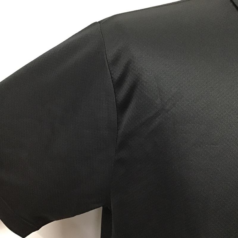 チャンピオン Champion ポロシャツ 半袖 ポロシャツ 半袖カットソー スポーツウェア ボタンダウンシャツ L ロゴ、文字 黒 / ブラック / メンズ USED 古着 中古 10096033