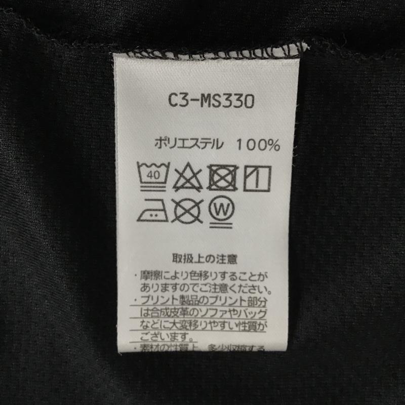 チャンピオン Champion ポロシャツ 半袖 ポロシャツ 半袖カットソー スポーツウェア ボタンダウンシャツ L ロゴ、文字 黒 / ブラック / メンズ USED 古着 中古 10096033