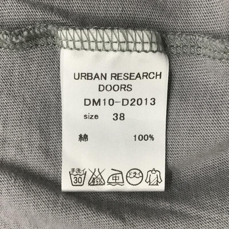 アーバンリサーチドアーズ URBAN RESEARCH DOORS Tシャツ 半袖 DM10-D2013 バイカラー 胸ポケット 38 無地 緑 / グリーン / X 灰 / グレー /  メンズ USED 古着 中古 10096087
