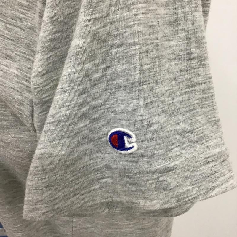 チャンピオン Champion Tシャツ 半袖 CW-T371R ロゴ L ロゴ、文字 灰 / グレー / レディース USED 古着 中古 10096090