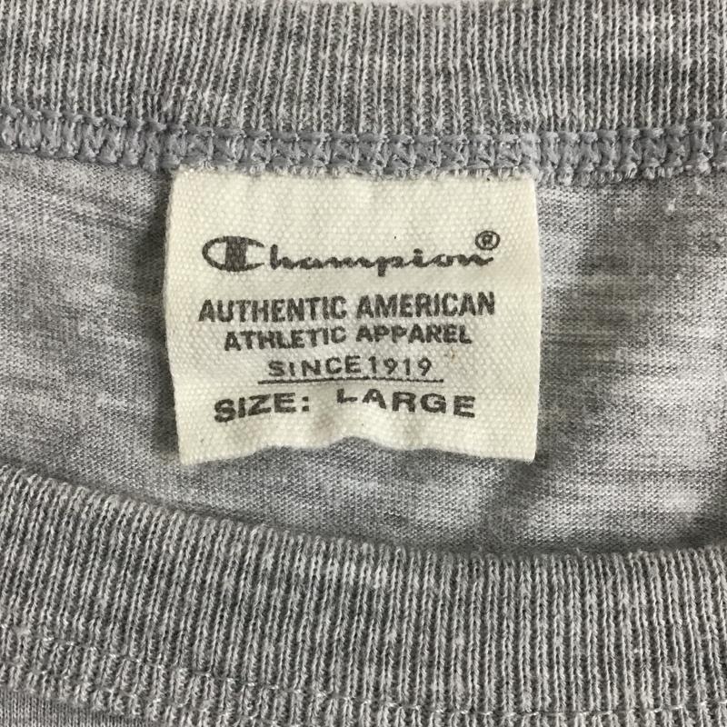 チャンピオン Champion Tシャツ 半袖 CW-T371R ロゴ L ロゴ、文字 灰 / グレー / レディース USED 古着 中古 10096090