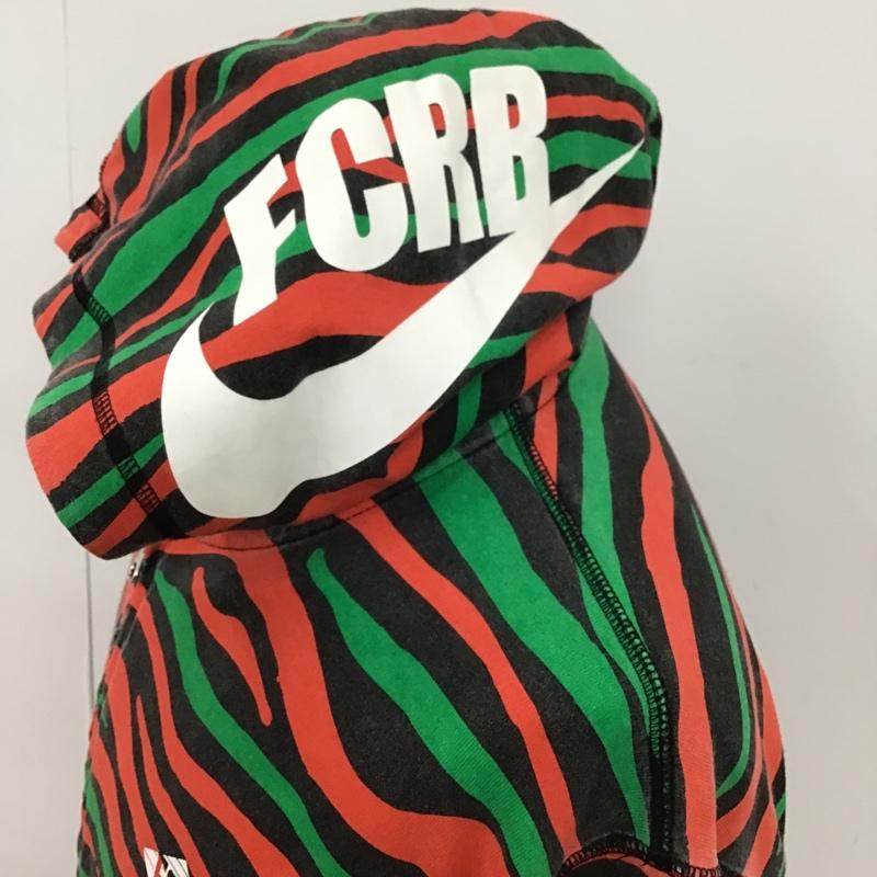 エフシーレアルブリストル F.C.Real Bristol パーカー 長袖 396333-010 ロゴ L 総柄 黒 / ブラック / X 赤 / レッド / X 緑 / グリーン / メンズ USED 古着 中古 10096099