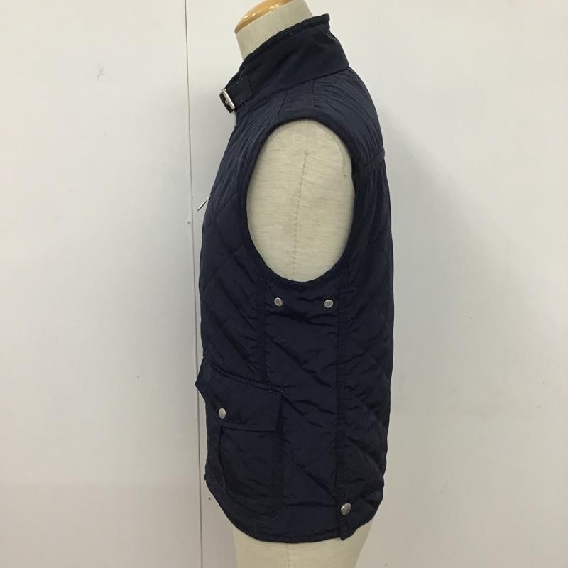 ザラメン ZARA MAN ベスト ベスト 6398 658 401 キルティング M 無地 紺 / ネイビー / メンズ USED 古着 中古 10096101