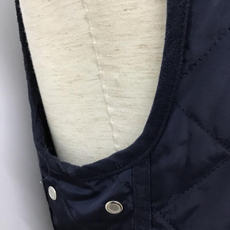 ザラメン ZARA MAN ベスト ベスト 6398 658 401 キルティング M 無地 紺 / ネイビー / メンズ USED 古着 中古 10096101