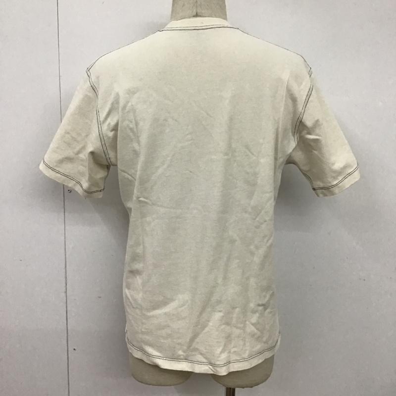 ダントン Danton Tシャツ 半袖 20S-HS-001 40 ロゴ、文字 アイボリー / アイボリー / メンズ USED 古着 中古 10096113