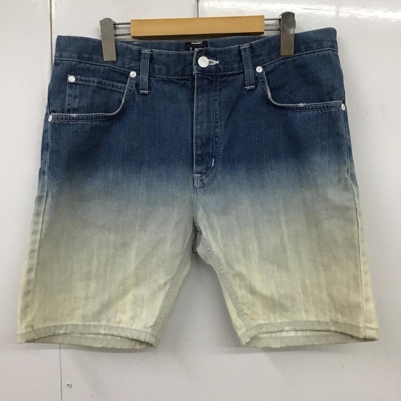 リー Lee パンツ ショートパンツ 0141702 XLARGE グラデーション デニム 34 無地 青 / ブルー / X 白 / ホワイト / メンズ USED 古着 中古 10096115