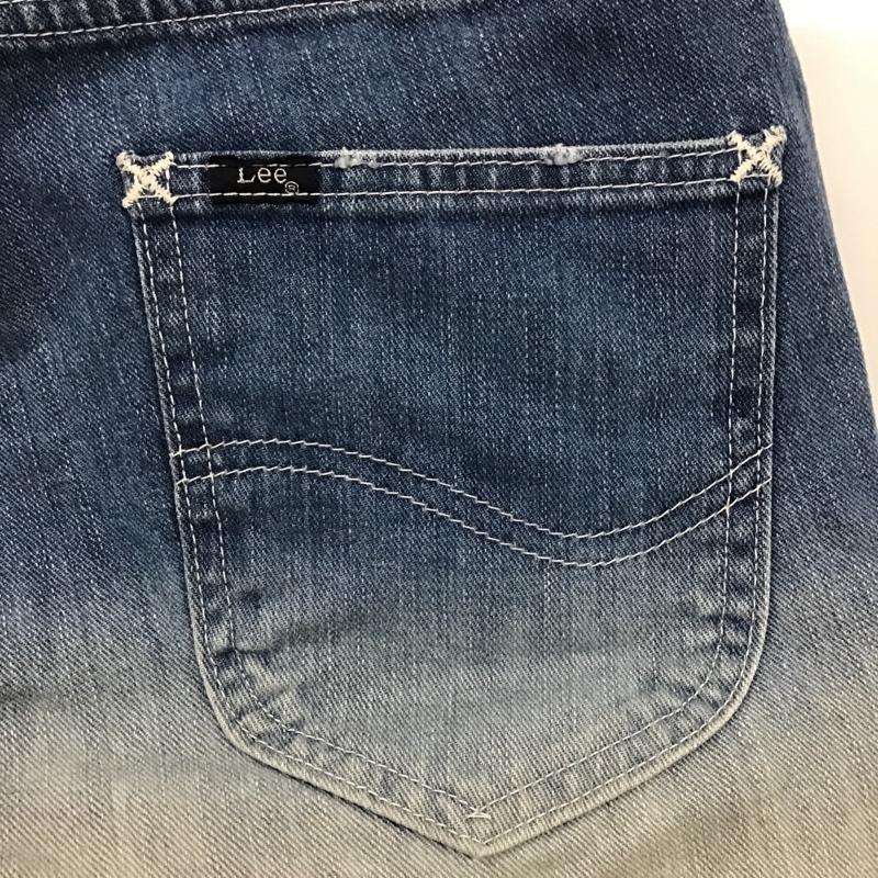リー Lee パンツ ショートパンツ 0141702 XLARGE グラデーション デニム 34 無地 青 / ブルー / X 白 / ホワイト / メンズ USED 古着 中古 10096115