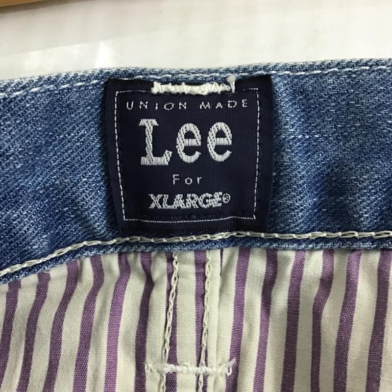 リー Lee パンツ ショートパンツ 0141702 XLARGE グラデーション デニム 34 無地 青 / ブルー / X 白 / ホワイト / メンズ USED 古着 中古 10096115