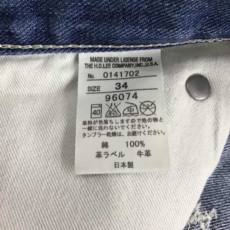 リー Lee パンツ ショートパンツ 0141702 XLARGE グラデーション デニム 34 無地 青 / ブルー / X 白 / ホワイト / メンズ USED 古着 中古 10096115