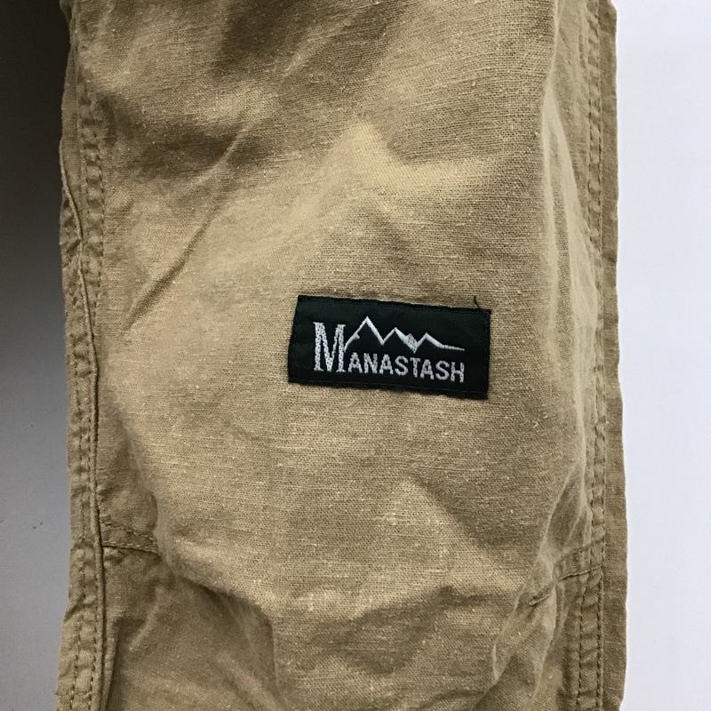 マナスタッシュ MANASTASH ボトムス ボトムス 7196006 ライトクロップドパンツ M ロゴ、文字 茶 / ブラウン / メンズ USED 古着 中古 10096116