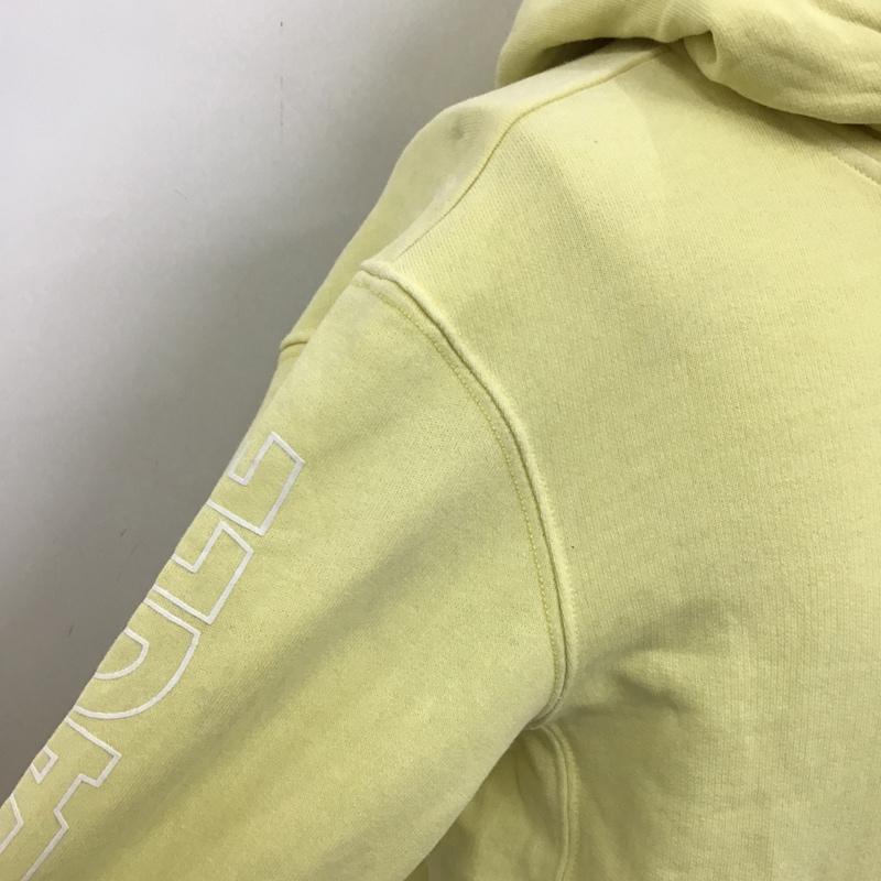 アメリカンイーグル AMERICANEAGLE パーカー 長袖 プルオーバー フーディー スウェット XS ロゴ、文字 黄 / イエロー / メンズ USED 古着 中古 10096125