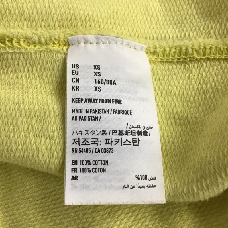 アメリカンイーグル AMERICANEAGLE パーカー 長袖 プルオーバー フーディー スウェット XS ロゴ、文字 黄 / イエロー / メンズ USED 古着 中古 10096125
