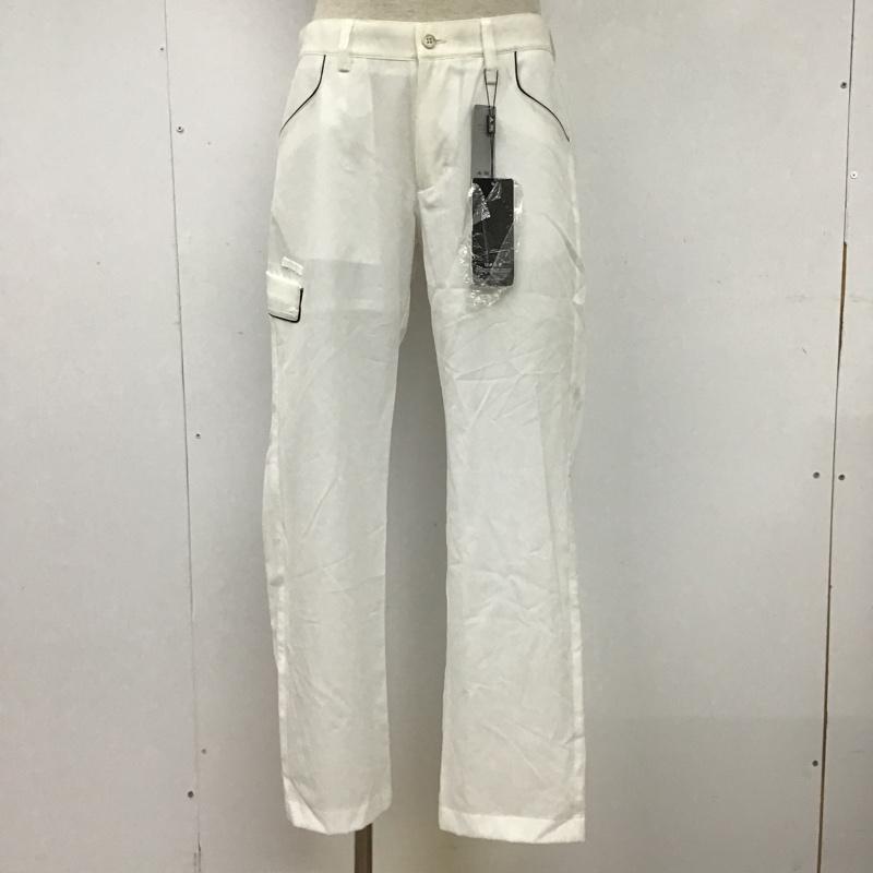 アディダス adidas ボトムス ボトムス N48207 LEANER FIT ゴルフパンツ スポーツウェア ロゴ、文字 白 / ホワイト / メンズ USED 古着 中古 10096130