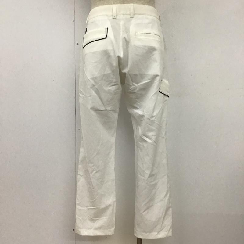 アディダス adidas ボトムス ボトムス N48207 LEANER FIT ゴルフパンツ スポーツウェア ロゴ、文字 白 / ホワイト / メンズ USED 古着 中古 10096130