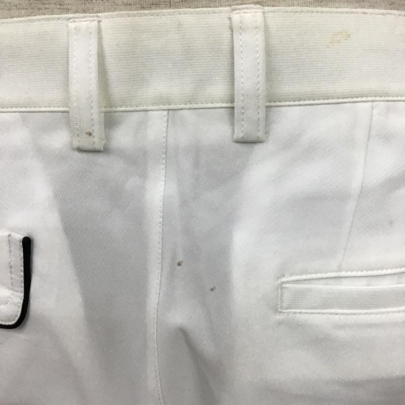 アディダス adidas ボトムス ボトムス N48207 LEANER FIT ゴルフパンツ スポーツウェア ロゴ、文字 白 / ホワイト / メンズ USED 古着 中古 10096130