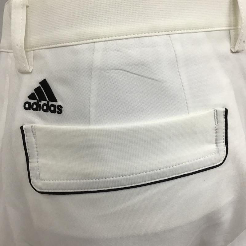 アディダス adidas ボトムス ボトムス N48207 LEANER FIT ゴルフパンツ スポーツウェア ロゴ、文字 白 / ホワイト / メンズ USED 古着 中古 10096130