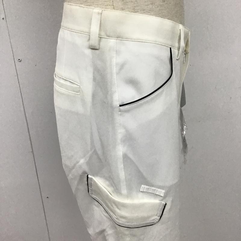 アディダス adidas ボトムス ボトムス N48207 LEANER FIT ゴルフパンツ スポーツウェア ロゴ、文字 白 / ホワイト / メンズ USED 古着 中古 10096130