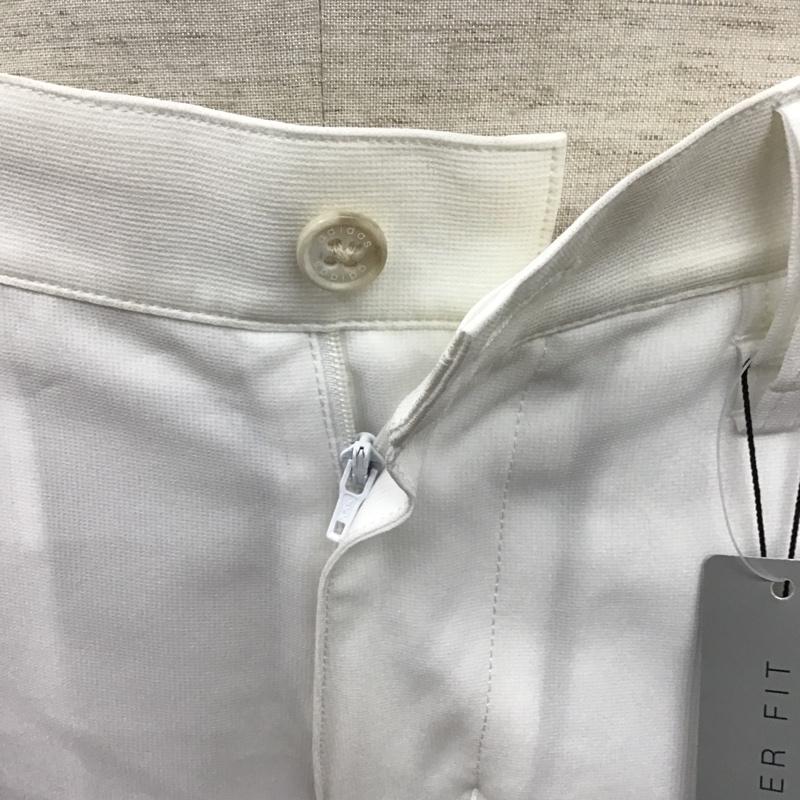 アディダス adidas ボトムス ボトムス N48207 LEANER FIT ゴルフパンツ スポーツウェア ロゴ、文字 白 / ホワイト / メンズ USED 古着 中古 10096130
