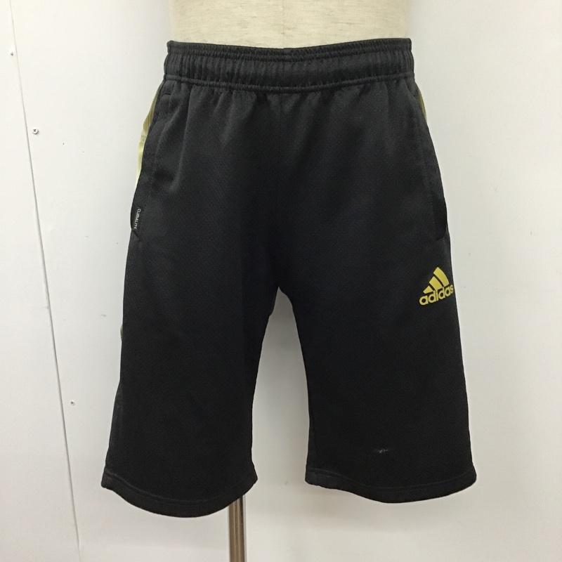 アディダス adidas パンツ ショートパンツ Z05459 ハーフパンツ ジャージ スポーツウェア L ロゴ、文字 黒 / ブラック / X 金 / ゴールド / メンズ USED 古着 中古 10096136