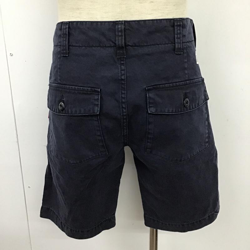ダブルタップス W)TAPS パンツ ショートパンツ 141GWDT-PTM13 コットン BUDS SHORTS 1 無地 紺 / ネイビー / メンズ USED 古着 中古 10096140