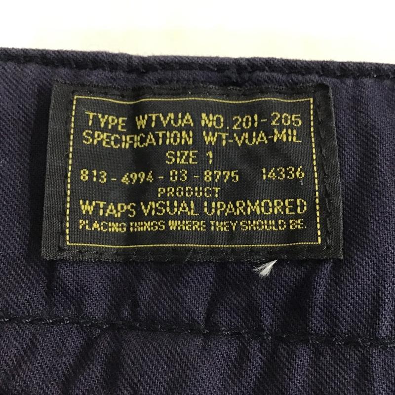 ダブルタップス W)TAPS パンツ ショートパンツ 141GWDT-PTM13 コットン BUDS SHORTS 1 無地 紺 / ネイビー / メンズ USED 古着 中古 10096140