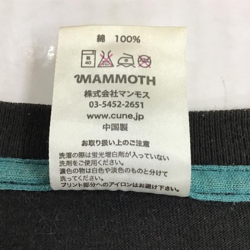 キューン CUNE Tシャツ 半袖 プリント クルーネック L ロゴ、文字 黒 / ブラック /  メンズ USED 古着 中古 10096143