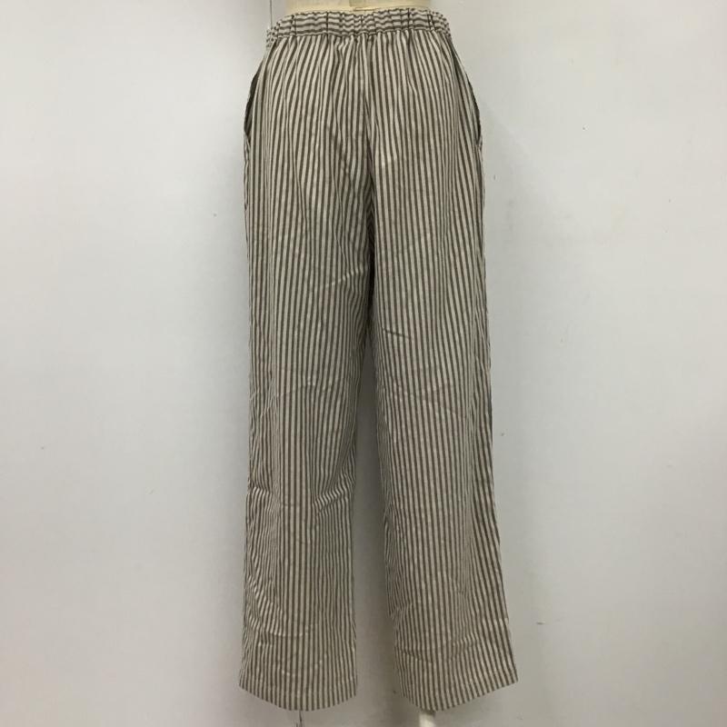 レプシィム LEPSIM ボトムス ボトムス LPN50824AD ストレートパンツ M ストライプ ベージュ / ベージュ / X 黒 / ブラック / レディース USED 古着 中古 10096163