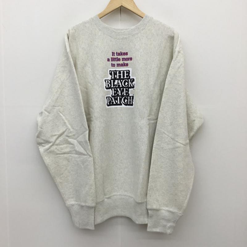 チャンピオン Champion トレーナー 長袖 BlackEyePatch ブラックアイパッチ タグ付 XL ロゴ、文字 メンズ USED 古着 中古 10096178