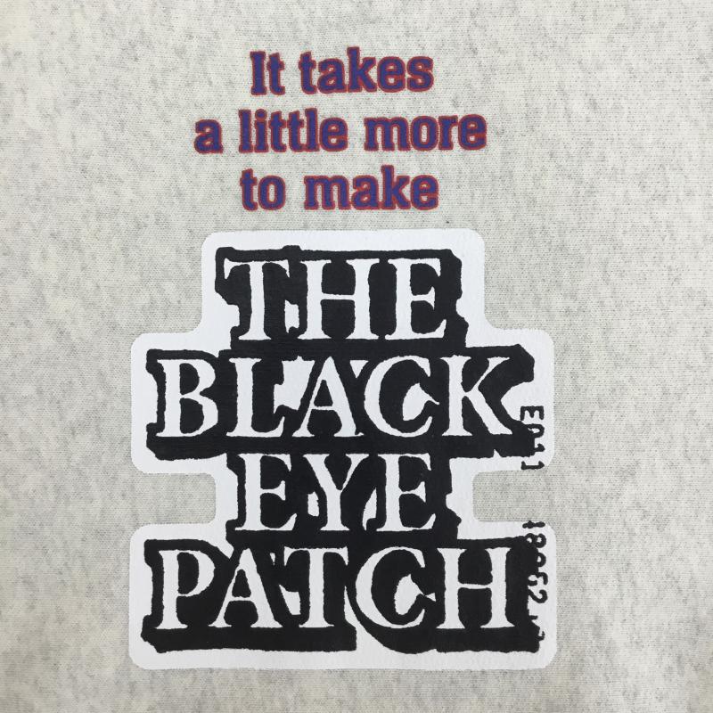 チャンピオン Champion トレーナー 長袖 BlackEyePatch ブラックアイパッチ タグ付 XL ロゴ、文字 メンズ USED 古着 中古 10096178
