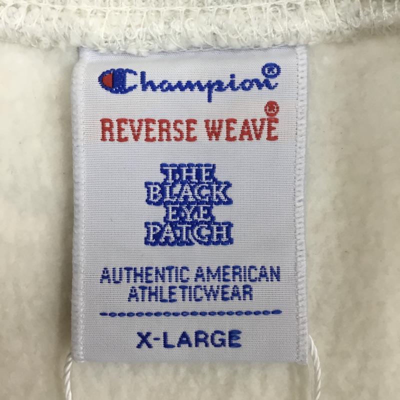 チャンピオン Champion トレーナー 長袖 BlackEyePatch ブラックアイパッチ タグ付 XL ロゴ、文字 メンズ USED 古着 中古 10096178