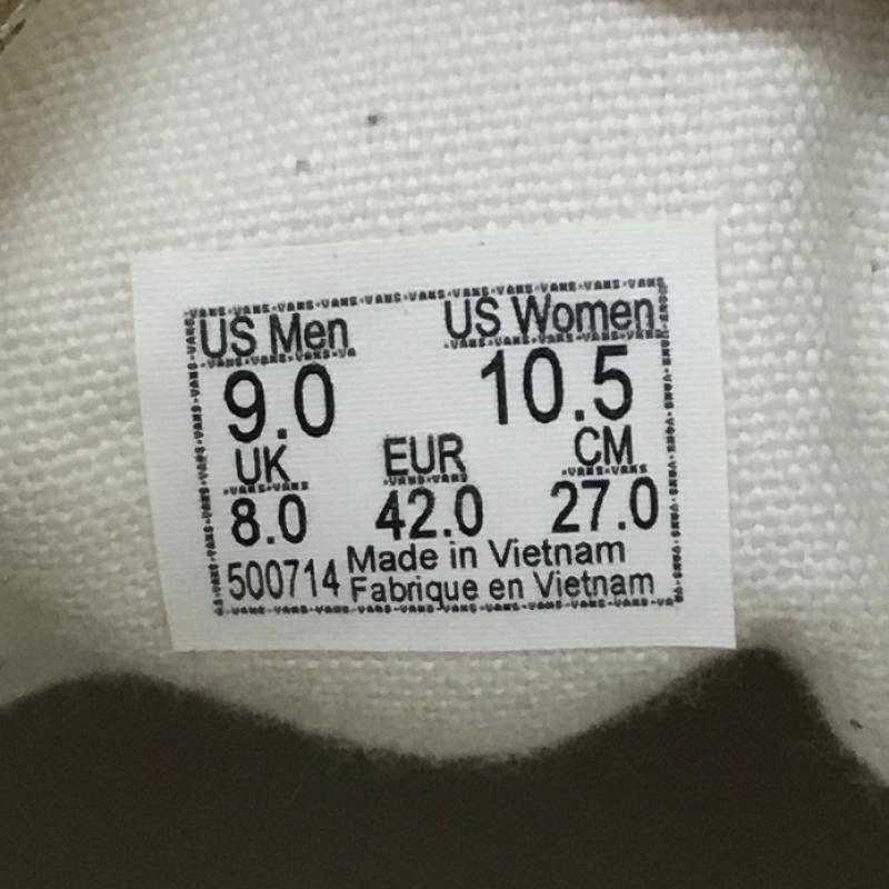 バンズ VANS スニーカー スニーカー ECO THEORY AUTHENTIC エコセオリーオーセンティック VN0A5KRDASW1 27.0cm ロゴ、文字 X 刺繍 金 / ゴールド / メンズ USED 古着 中古 10096181