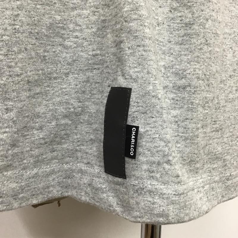 チャリアンドコー CHARI&CO Tシャツ 半袖 半袖カットソーTシャツ プリントTシャツ M プリント 灰 / グレー / メンズ USED 古着 中古 10096193