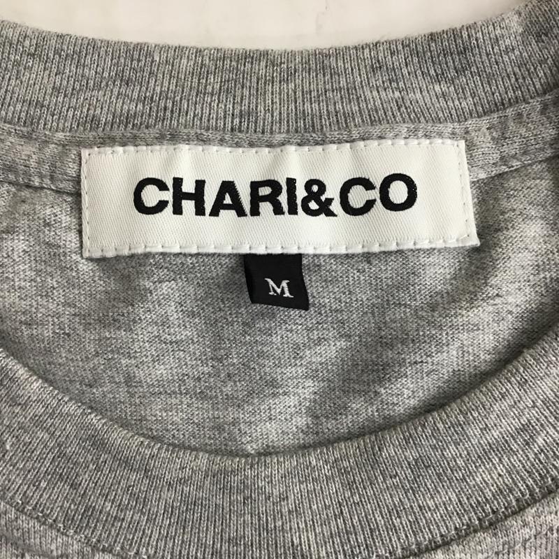 チャリアンドコー CHARI&CO Tシャツ 半袖 半袖カットソーTシャツ プリントTシャツ M プリント 灰 / グレー / メンズ USED 古着 中古 10096193