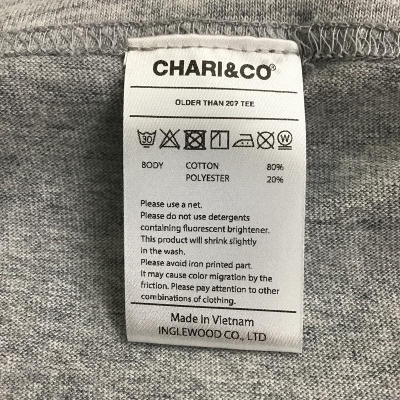 チャリアンドコー CHARI&CO Tシャツ 半袖 半袖カットソーTシャツ プリントTシャツ M プリント 灰 / グレー / メンズ USED 古着 中古 10096193