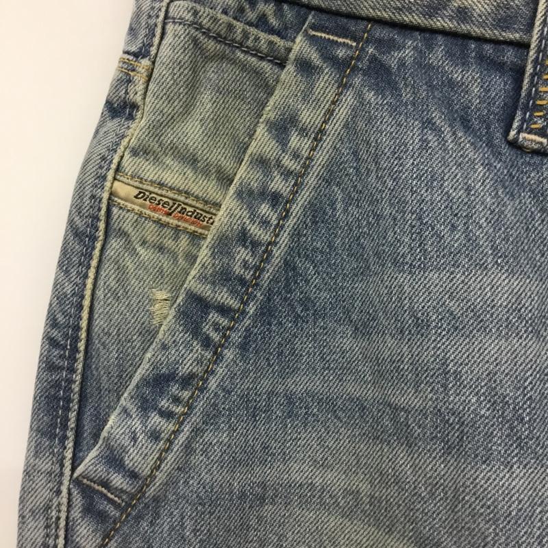 ディーゼル DIESEL パンツ デニム、ジーンズ FLAIRLEGG 0888Z ワイドパンツ W23L30 無地 水色 / ライトブルー / レディース USED 古着 中古 10096199