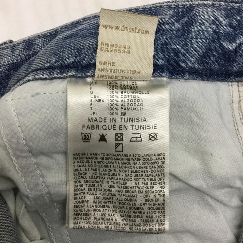 ディーゼル DIESEL パンツ デニム、ジーンズ FLAIRLEGG 0888Z ワイドパンツ W23L30 無地 水色 / ライトブルー / レディース USED 古着 中古 10096199