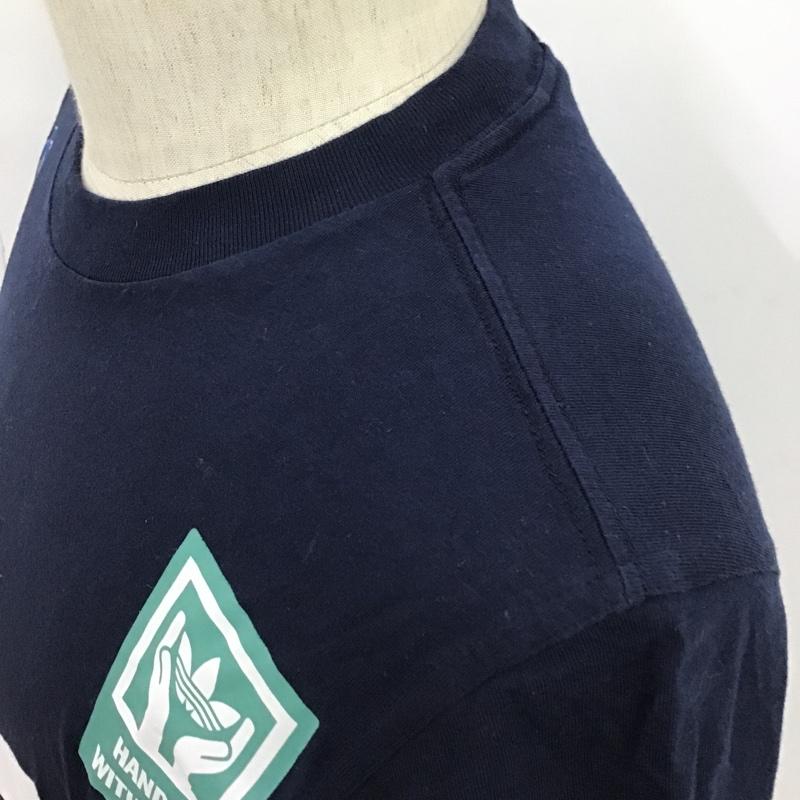 アディダスオリジナルス adidas originals Tシャツ 半袖 DV2072 レースステッカーボムオリジナルス 半袖カットソー Tシャツ プリントTシャツ S プリント 紺 / ネイビー / メンズ USED 古着 中古 10096222