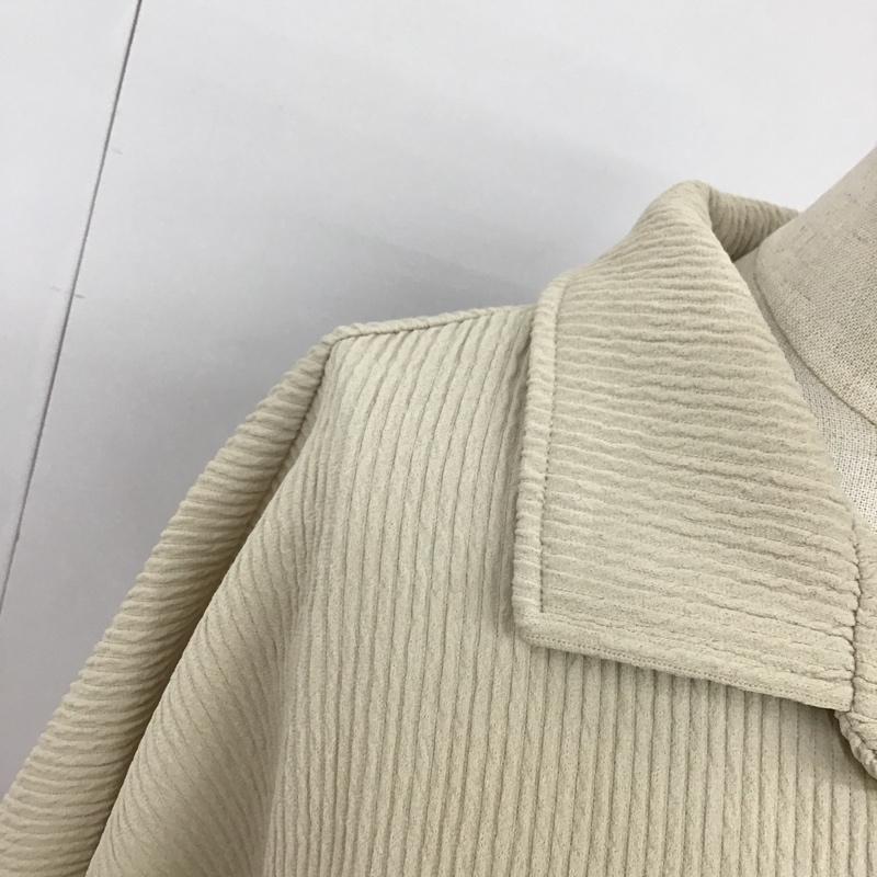 クラシカルエルフ classicalelf シャツ、ブラウス 半袖 ce0940056 吸水速乾UVカット付き開襟シャツ 半袖シャツ 半袖カットソー L 無地 ベージュ / ベージュ / レディース USED 古着 中古 10096247