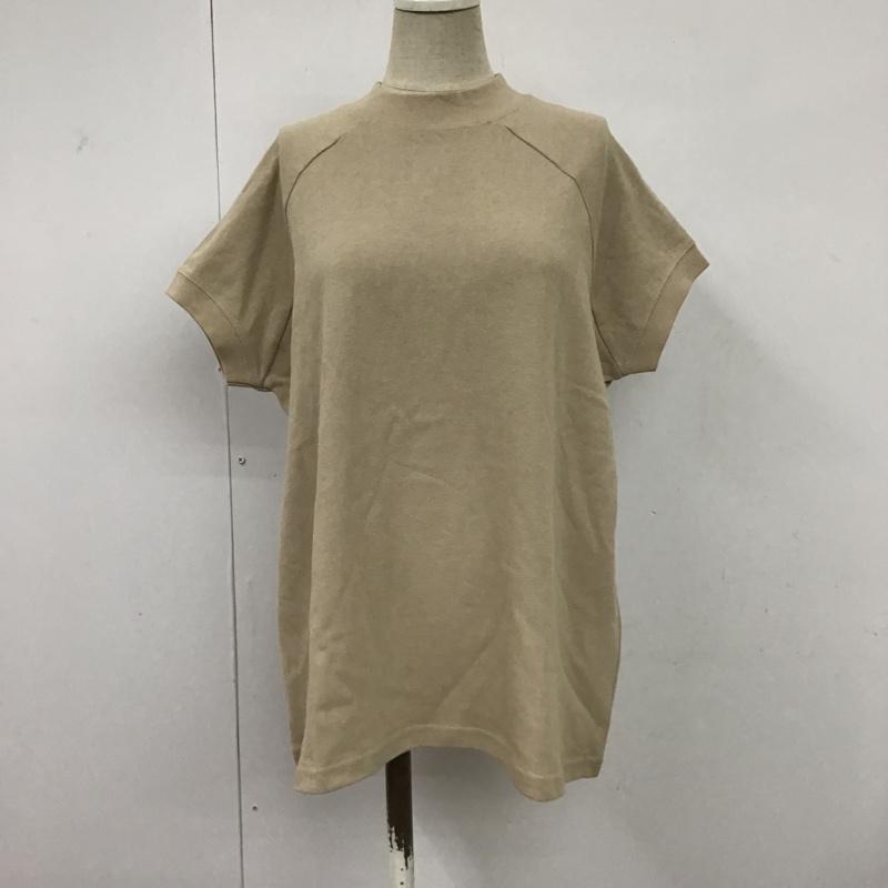 クラシカルエルフ classicalelf カットソー 半袖 cl5015 モックネックTシャツ モックネックTシャツ 半袖カットソー M 無地 ベージュ / ベージュ / レディース USED 古着 中古 10096256