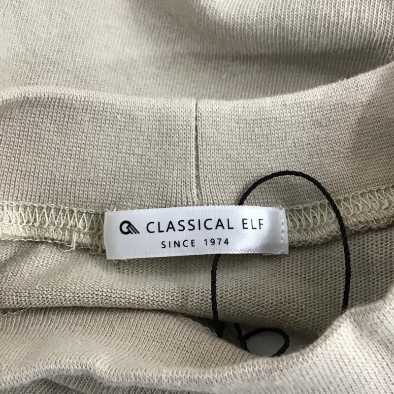クラシカルエルフ classicalelf カットソー 半袖 cl5015 モックネックTシャツ モックネックTシャツ 半袖カットソー M 無地 ベージュ / ベージュ / レディース USED 古着 中古 10096256