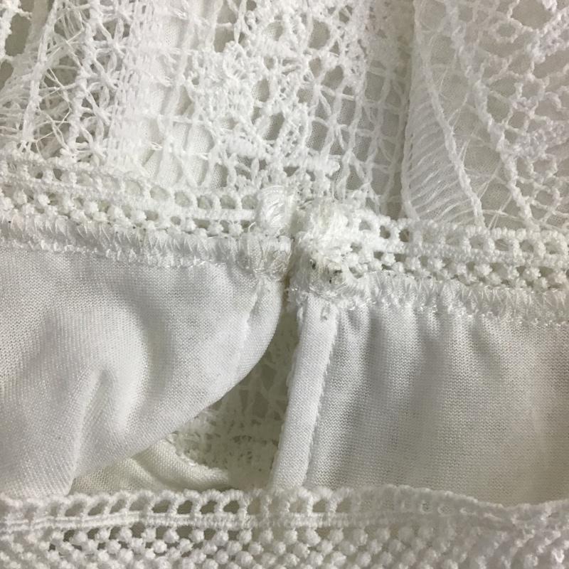 ページボーイ PAGEBOY カットソー 半袖 PB960086AL ケミカルレーストップス 半袖カットソー シースルーカットソー FREE 無地 白 / ホワイト / レディース USED 古着 中古 10096314