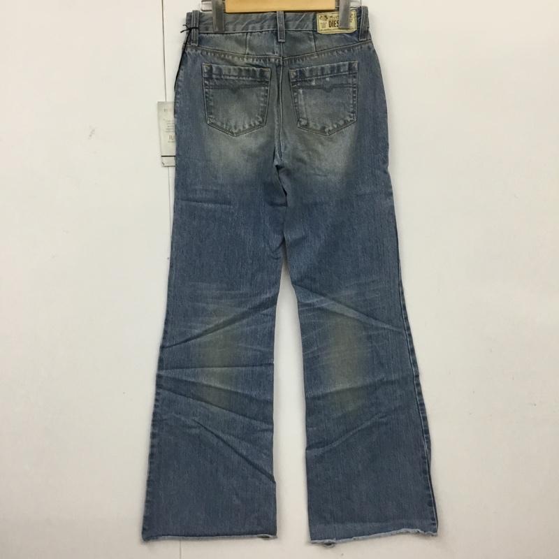 ディーゼル DIESEL パンツ デニム、ジーンズ FLAIRLEGG 0888Z ワイドパンツ W24L32 無地 水色 / ライトブルー / レディース USED 古着 中古 10096347