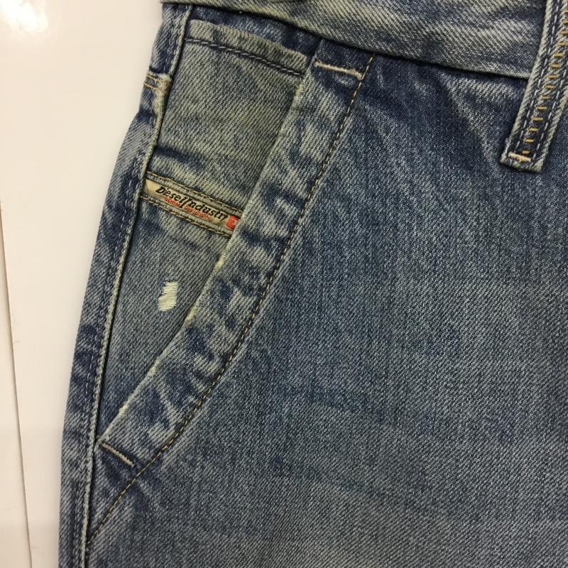 ディーゼル DIESEL パンツ デニム、ジーンズ FLAIRLEGG 0888Z ワイドパンツ W24L32 無地 水色 / ライトブルー / レディース USED 古着 中古 10096348