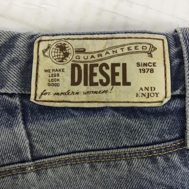 ディーゼル DIESEL パンツ デニム、ジーンズ FLAIRLEGG 0888Z ワイドパンツ W24L32 無地 水色 / ライトブルー / レディース USED 古着 中古 10096348