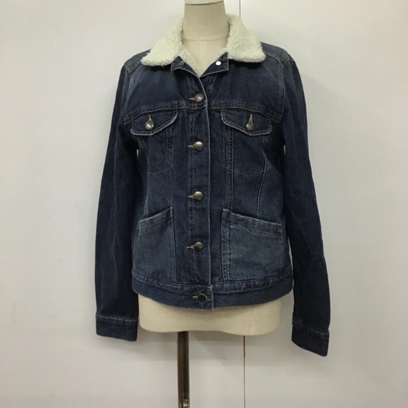 ローリーズファーム LOWRYS FARM ジャケット、上着 ジャケット、ブレザー LF715039N9 Gジャン デニム 裏ボア M 無地 青 / ブルー / レディース USED 古着 中古 10096382
