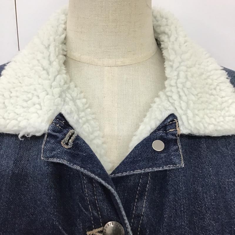 ローリーズファーム LOWRYS FARM ジャケット、上着 ジャケット、ブレザー LF715039N9 Gジャン デニム 裏ボア M 無地 青 / ブルー / レディース USED 古着 中古 10096382