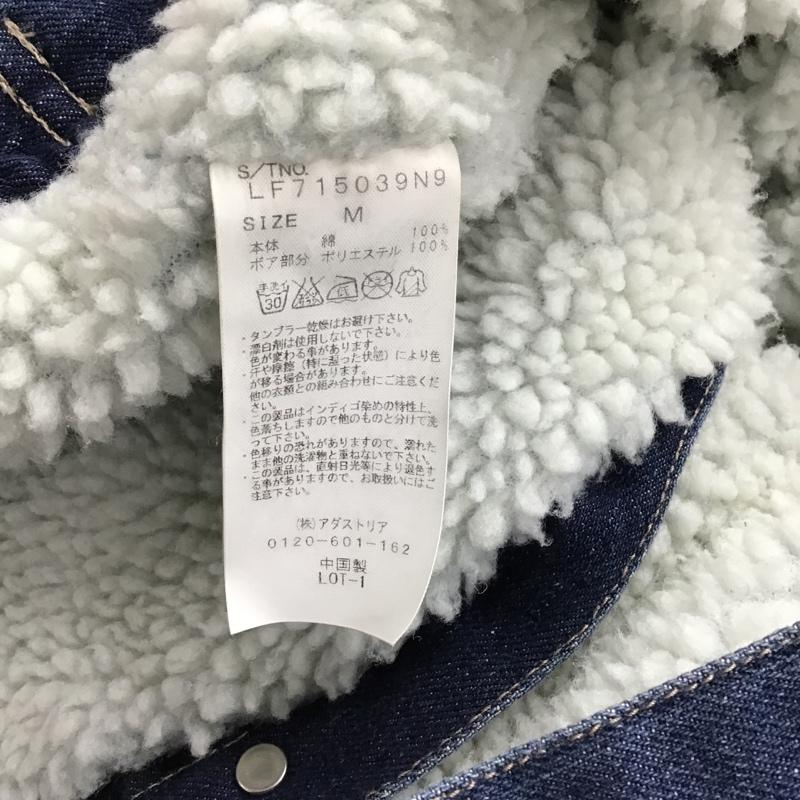 ローリーズファーム LOWRYS FARM ジャケット、上着 ジャケット、ブレザー LF715039N9 Gジャン デニム 裏ボア M 無地 青 / ブルー / レディース USED 古着 中古 10096382