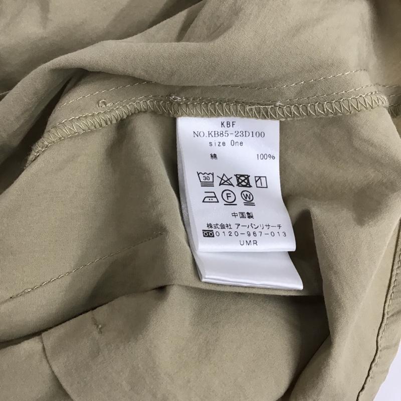 ケービーエフ KBF シャツ、ブラウス 七分袖 KB85-23D100 ミリタリーシャツ 無地 ベージュ / ベージュ / レディース USED 古着 中古 10096387